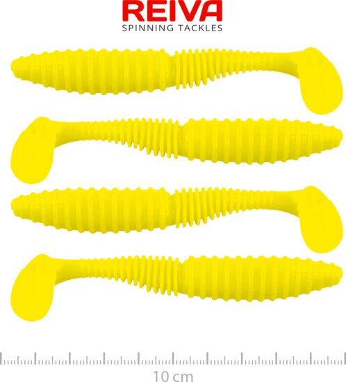 Reiva Zander Power Shad 10cm 4db/cs (Lemonade)