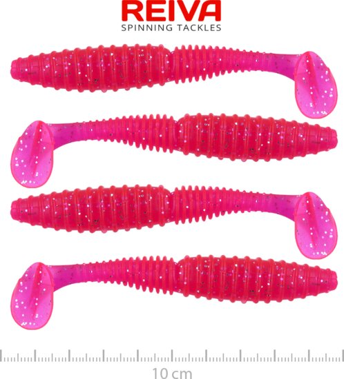 Reiva Zander Power Shad 10cm 4db/cs (Japanese red)