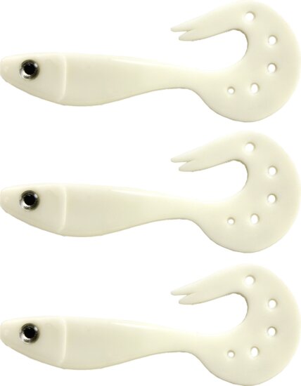 Nevis Twister Shad Vantage 3db/cs (Classic white)