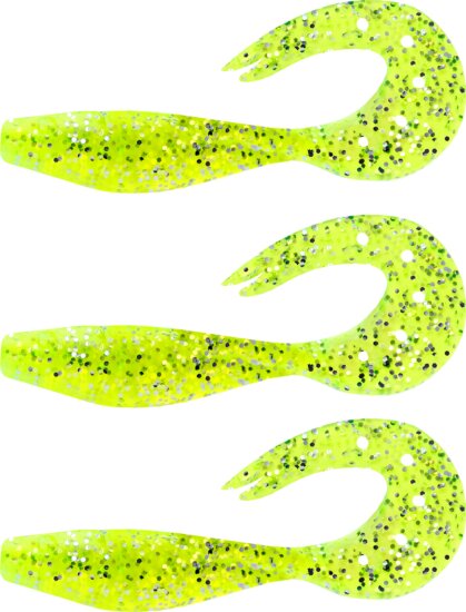 Nevis Twister Shad 11cm 3db/cs (zöld flitter)