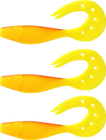 Nevis Twister Shad 11cm 3db/cs (piros-sárga)