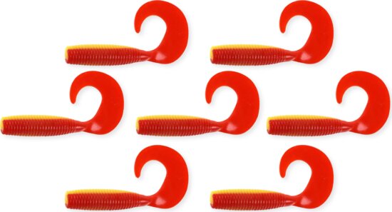 Nevis Twister 6cm 7db/cs sárga-piros