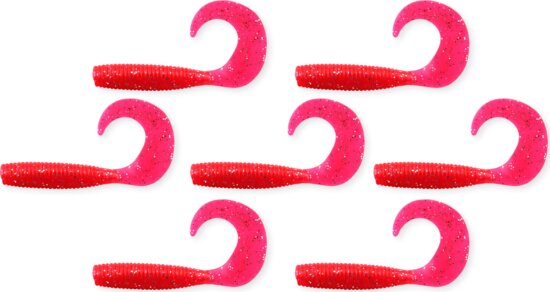 Nevis Twister 6cm 7db/cs piros flitter