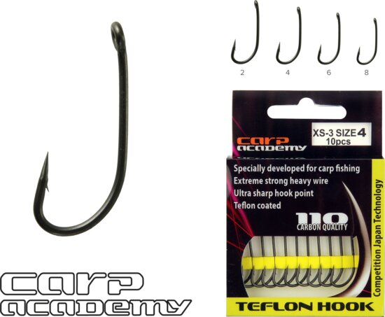 Carp Academy Teflon Hook XS-3 8-as