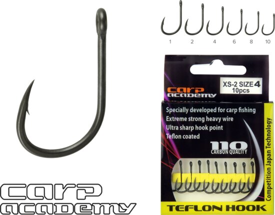 Carp Academy Teflon Hook XS-2 1-es