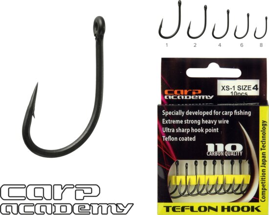 Carp Academy Teflon Hook XS-1 2-es