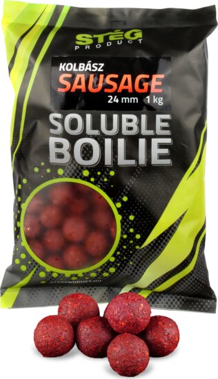 Stég Product Soluble Boilie 24mm Sausage 1kg