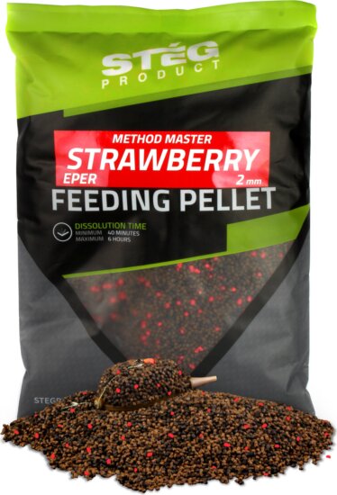 Stég Feeding Pellet 2mm Strawberry 800g