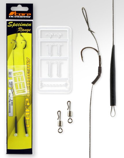 Carp Academy Snowmen Rig 2-es méret 2db/cs