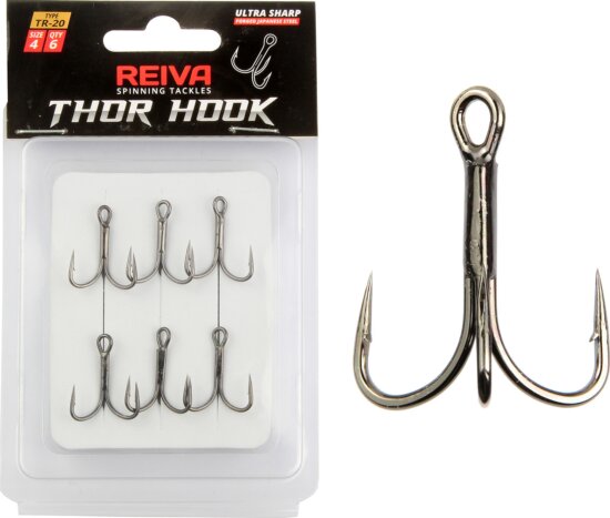 Reiva Treble Hook TR-20 4-es 6db/cs
