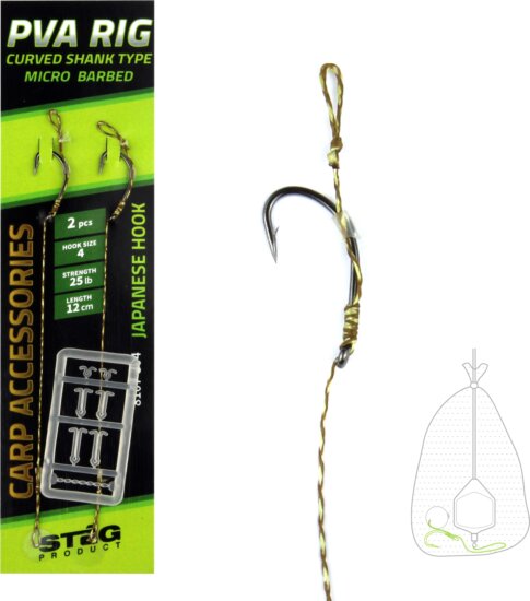 Stég PVA Előke 12cm 4-es 2db/cs