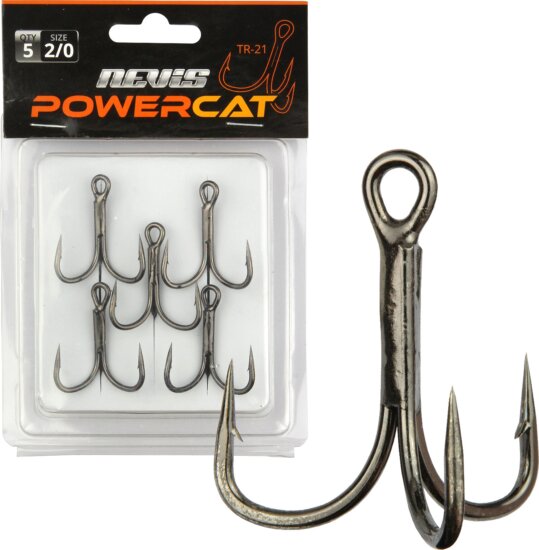 Nevis Powercat Treble Hook 6/0 TR-21 5db