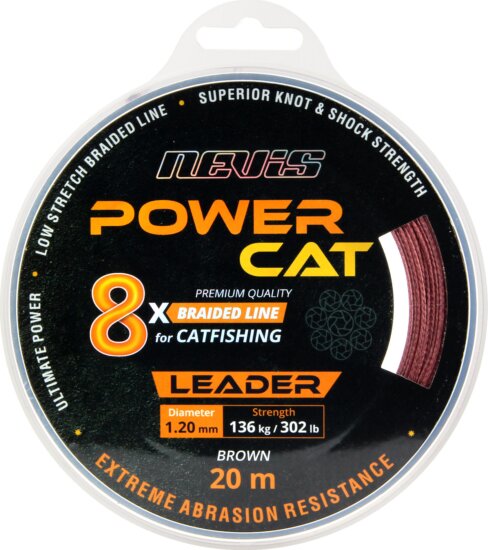 Nevis Powercat Braid Leader X8 20m 0.80mm