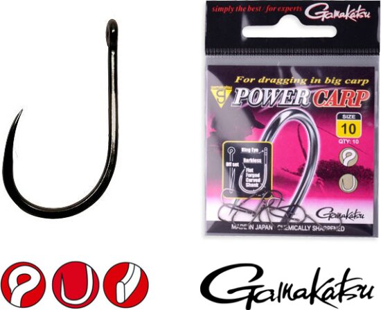 Gamakatsu Power Carp Ring Eye BB 16-os 10db/cs