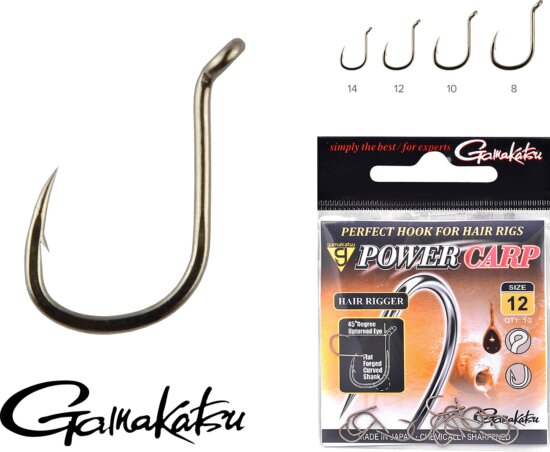 Gamakatsu Power Carp Hair Rigger 10db/cs. 8-as