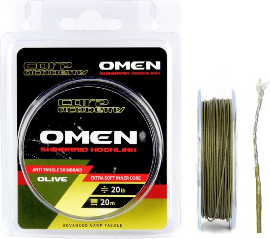 Carp Academy Omen Skinbraid Olive 20Lb 20m