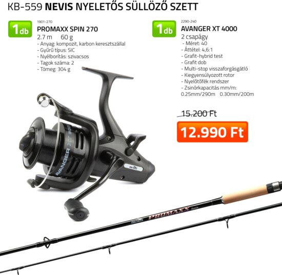 Nevis Nyeletős süllőző szett 1901-270+ 2290-240