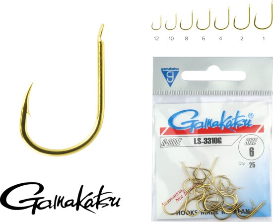 Gamakatsu LS-3310G/008 25/cs.