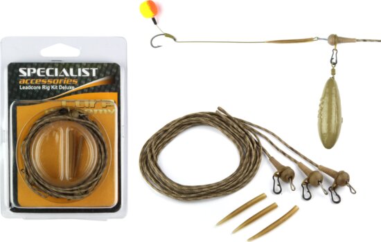 Carp Academy Komplett végszerelék-ólombetétes zsinóron 3db 35lbs