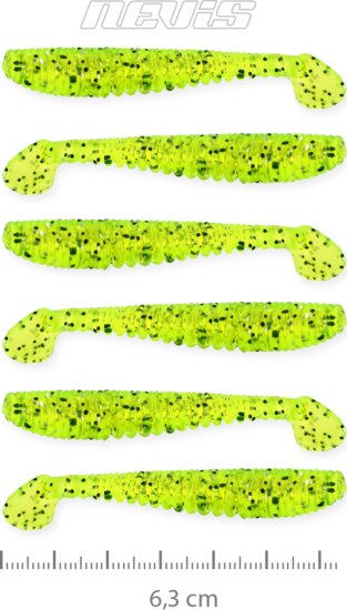 Nevis Impulse Shad 6.3cm 6db/cs (Poppy green)