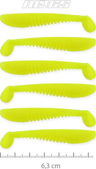 Nevis Impulse Shad 6.3cm 6db/cs (Lemonade)