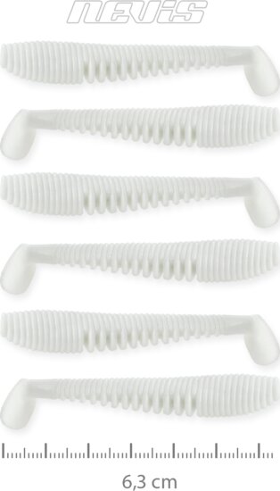 Nevis Impulse Shad 6.3cm 6db/cs (Classic white)