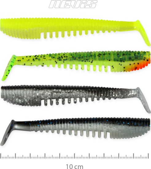 Nevis Impulse Shad 10cm 4db/cs 4szín