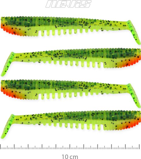 Nevis Impulse Shad 10cm 4db/cs (Watermelon)