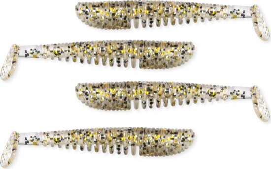 Nevis Impulse Shad 10cm 4db/cs (Salt and Pepper)