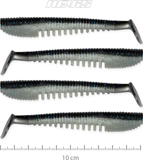 Nevis Impulse Shad 10cm 4db/cs (Bleak)