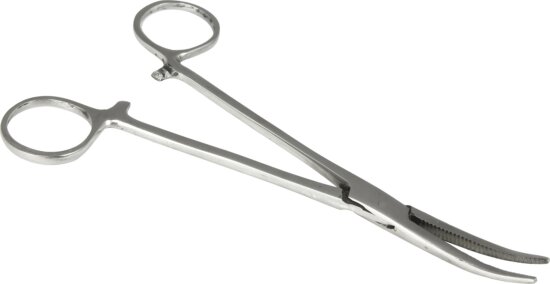 Nevis Horogkiszedő csipesz 15cm hajlított (3107)