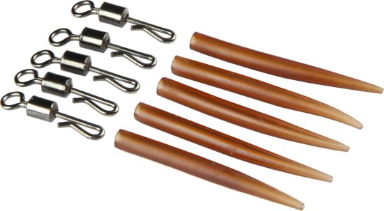 Carp Academy Gyorscsatlakozó szilikoncsővel 5+5db L (356417)