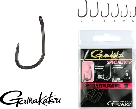 Gamakatsu G-Carp Specialist R 10/cs. 6-os