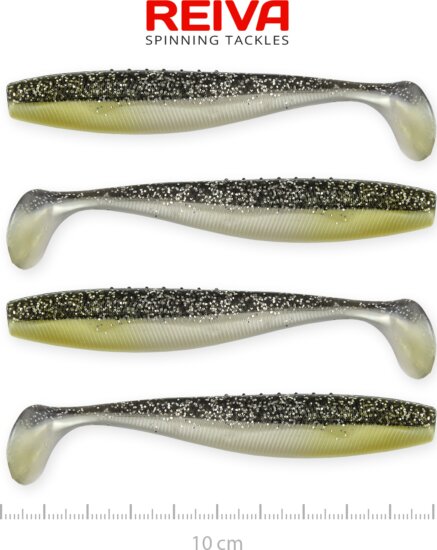 Reiva Flat Minnow shad 10cm 4db/cs (Moonshine Bleak)