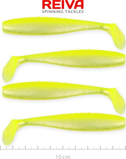 Reiva Flat Minnow shad 10cm 4db (Flash lemonade)