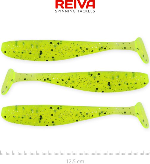 Reiva Flash Shad 12.5cm 3db/cs (Poppy green)