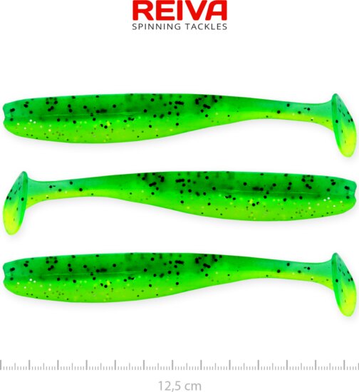 Reiva Flash Shad 12.5cm 3db/cs (Poison green)