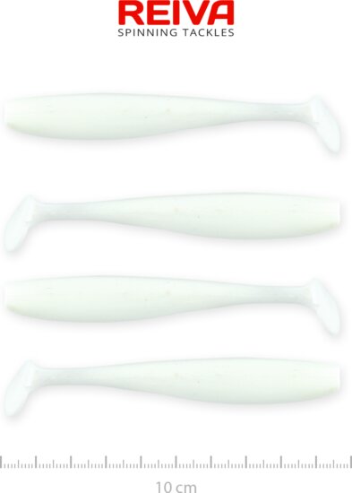 Reiva Flash Shad 10cm 4db/cs (Classic white)