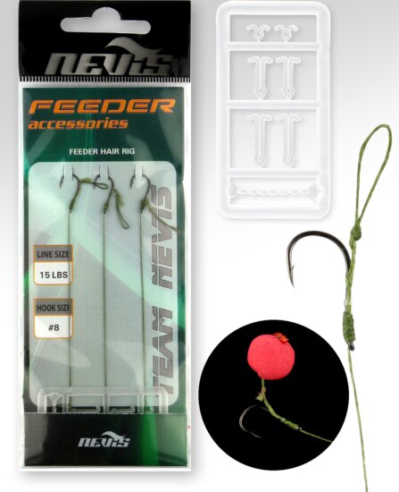 Nevis Feeder fonott előke 10 3db/cs