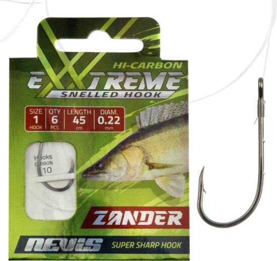 Nevis Előkötött horog süllő 6db/cs. 1-es