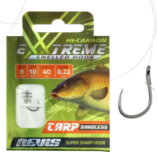 Nevis Előkötött horog ponty 10db/cs. 12-es