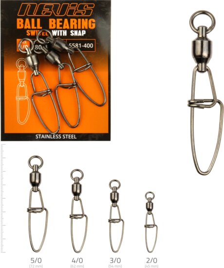 Nevis Csapágyas Forgó Kapoccsal 4/0 3db/cs