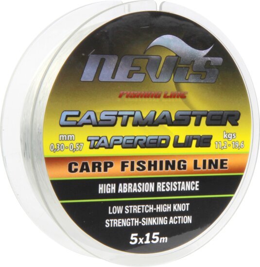 Nevis Castmaster Tapered Line 5x15m 0.23-0.57mm