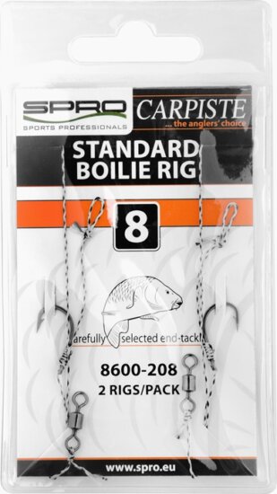 SPRO Carpiste Carp Előkötött Bojlis Horog 2db/cs.