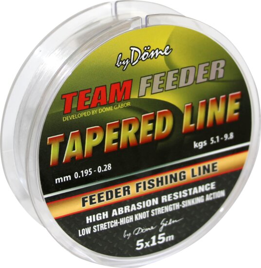 By Döme TF Tapered Leader 15m x5 0.18-0.20