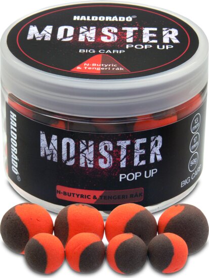 HALDORÁDÓ MONSTER Pop Up Big Carp 13, 17 mm - Vajsav & Tengeri rák