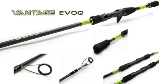 Mustad Vantage Evoq Baitcaster 6'2" Ml 2Sec 189Cm 7G - 28G