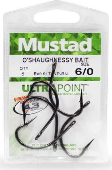 Mustad O'shaughnessy Bait 3/0 7db/csomag