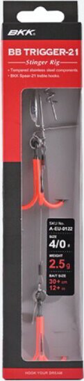 BKK BB TRIGGER-21 UVO (Stinger Rig) 2/0# 1db/csomag