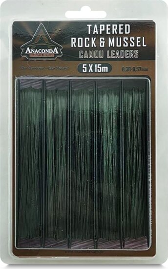 ANACONDA Tapered Rock&Mussel előtétzsinór 0,30-0,57mm /15m /5db